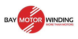 Bay Motor Winding Logo Black Text